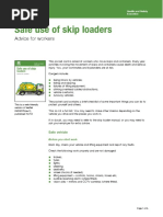 Safe Use of Skip Loaders PDF