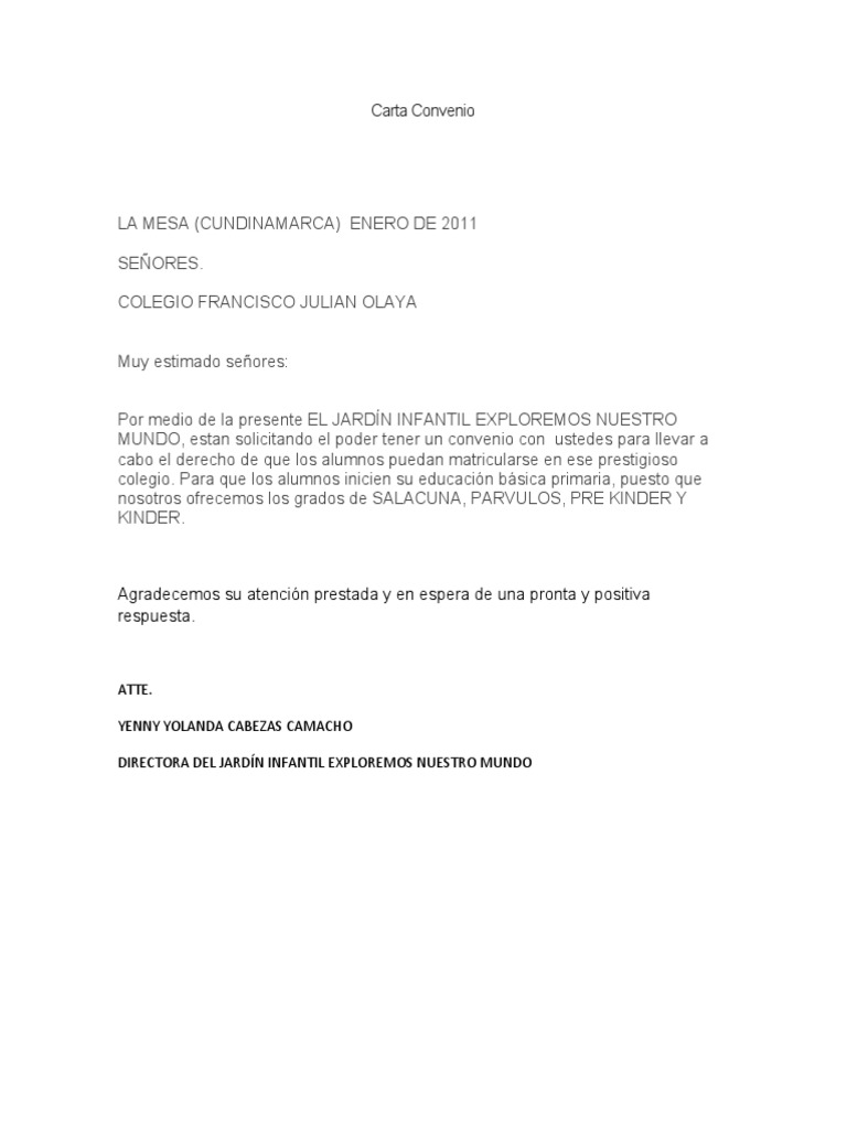Carta De Solicitud Tipo - k Carta De
