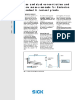 Gas and Dust Concentration and Flow Measurements For Emission Control in Cement Plants