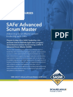 Safe Advanced Scrum Master: Courses