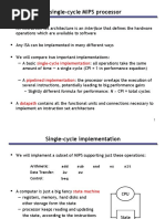 A Single-Cycle MIPS Processor