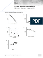 Worksheet 16: Scatter Diagrams and Correlation: Extended Revision Exercises: Data Handling