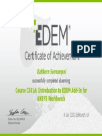 EDEM ELearning Certificate - EDEM Add-In For ANSYS Workbench Course - Ratikorn - Sornumpol