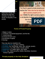 Christian Teaching On Right To Private Property