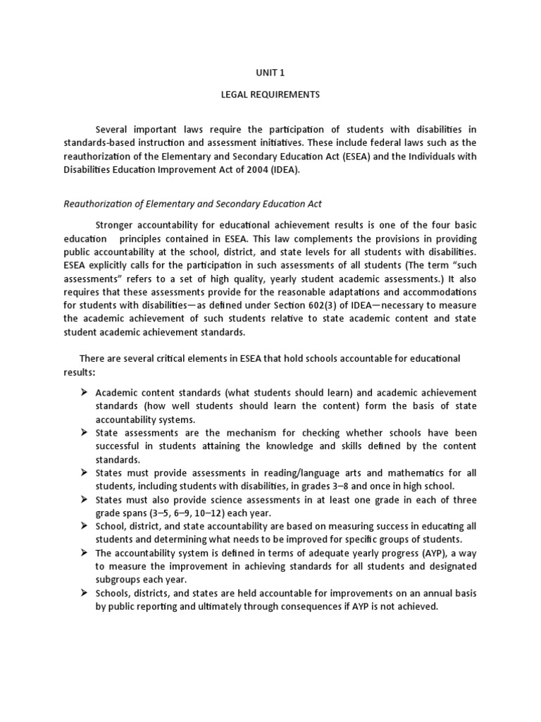 Special Education Assessment Overview | PDF | Individualized Education ...