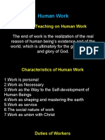 Church Teaching On Human Work
