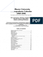 McMaster University 1989 1990 UG Calendar WEB PDF