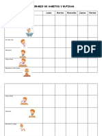 Mi Horario de Habitos y Rutinas