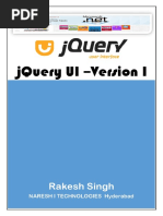 Jquery Ui - Version I: Rakesh Singh