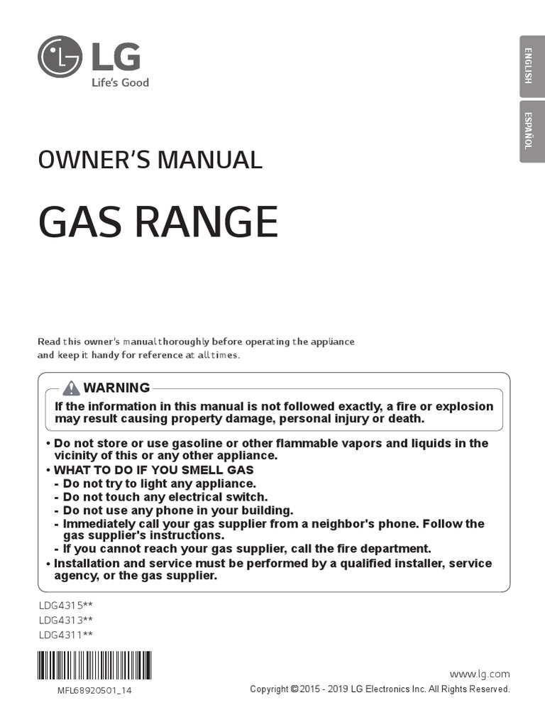 Gas Range Owner'S Manual Download Free PDF Grilling Cookware And