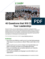 40 Questions That Will Challenge Your Leadership From The Military Leader