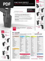 Safariland Duty Holster Fit Chart | PDF | Weapon Design | Firearm ...