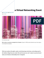How to Host a Virtual Networking Event