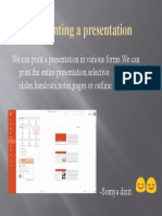 Printing A Presentation