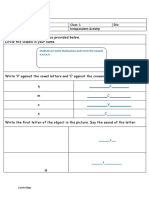 AS - WS1 - STD 1 - Vowels and Consonants