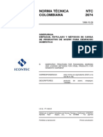 NTC 2674 Empaque, Rotulado y Metodos de Carga de Productos de Acero PDF