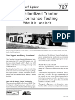 Standardized Tractor Performance Testing: Research Update
