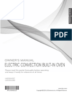 Electric Convection Built-In Oven: Owner'S Manual
