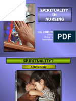 Spirituality IN Nursing: Col. Estelita T. Galutira, Man