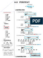 Das Perfekt Handout Arbeitsblatter Grammatikerklarungen - 95455