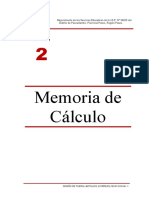 3.1 Memoria de Cálculo