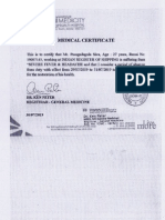 Medical Certificate - Siva