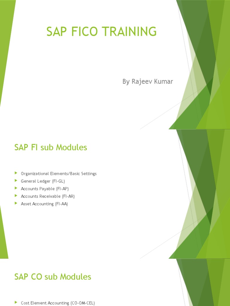 SAP FICO Module Training Overview | PDF | Accounts Payable | Invoice