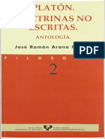 José Ramón Arana (org. e trad.) - Platón. Las doctrinas no escritas. Antología.pdf