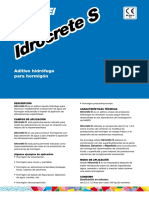 Aditivo Hidrófugo 6381 - Idrocretes - Es PDF