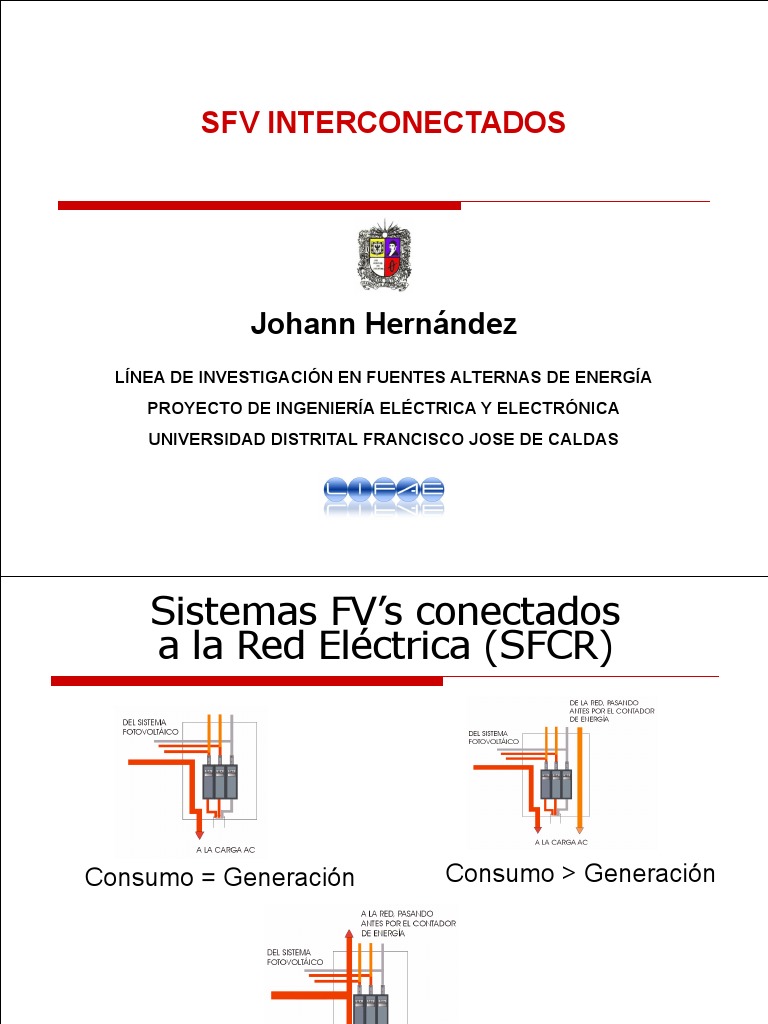 Interconectados PDF | PDF | Generador eléctrico | Inversor de energia