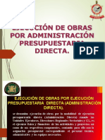 2.2 EJECUCION DE OBRAS POR ADMINISTRACION DIRECTA