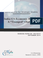 India-US Economic Relations A Trumped Challenge CPPR Working Paper No 002 2019