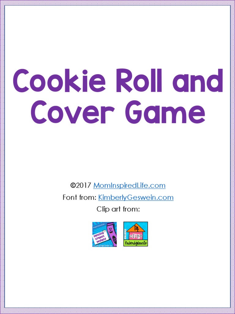 Cookie Roll and Cover Game PDF PDF Http Cookie Computing