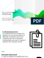 Mecanismos de Cohesión Textual