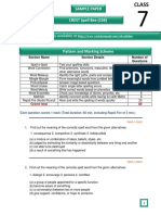 Syllabus For CSB Is Available At: Sample Paper CREST Spell Bee (CSB)