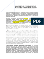 Obligados A Llevar Cntabilidad Desde El Punto de Vista Tributario