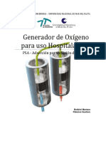 Generador de Oxígeno para uso hospitalario