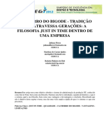 Cachorro Do Bigode - Tradição Que Atravessa Gerações: A Filosofia Just in Time Dentro de Uma Empresa