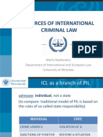 Sources of International Criminal Law