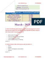 March 2020 - Current Affairs PDF