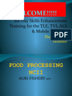 WELCOME!!!!!: Six-Day Skills Enhancement Training For The TLE, TVL, ALS & Mobile Teachers