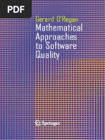 Mathematical Approaches To Software Quality