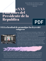 Capitulo - XXV Funciones Del Presidente de La Republica