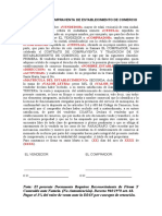 Modelo Contrato de Compraventa de Establecimiento de Comercio