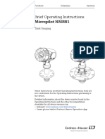 Brief Operating Instructions Micropilot NMR81: Tank Gauging