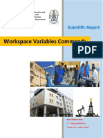 Workspace Variables Commands: Scientific Report