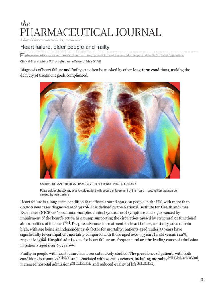 Heart Failure and Frailty in Older Adults | PDF | Heart Failure ...