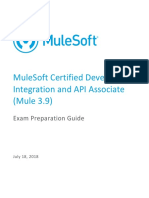 Mulesoft Certified Developer - Integration and Api Associate (Mule 3.9)