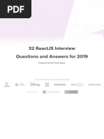 32 Reactjs Interview Questions and Answers For 2019: Prepared by Devteam - Space