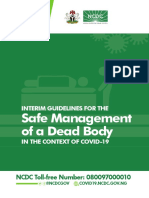 Safe handling guidelines for COVID-19 deaths